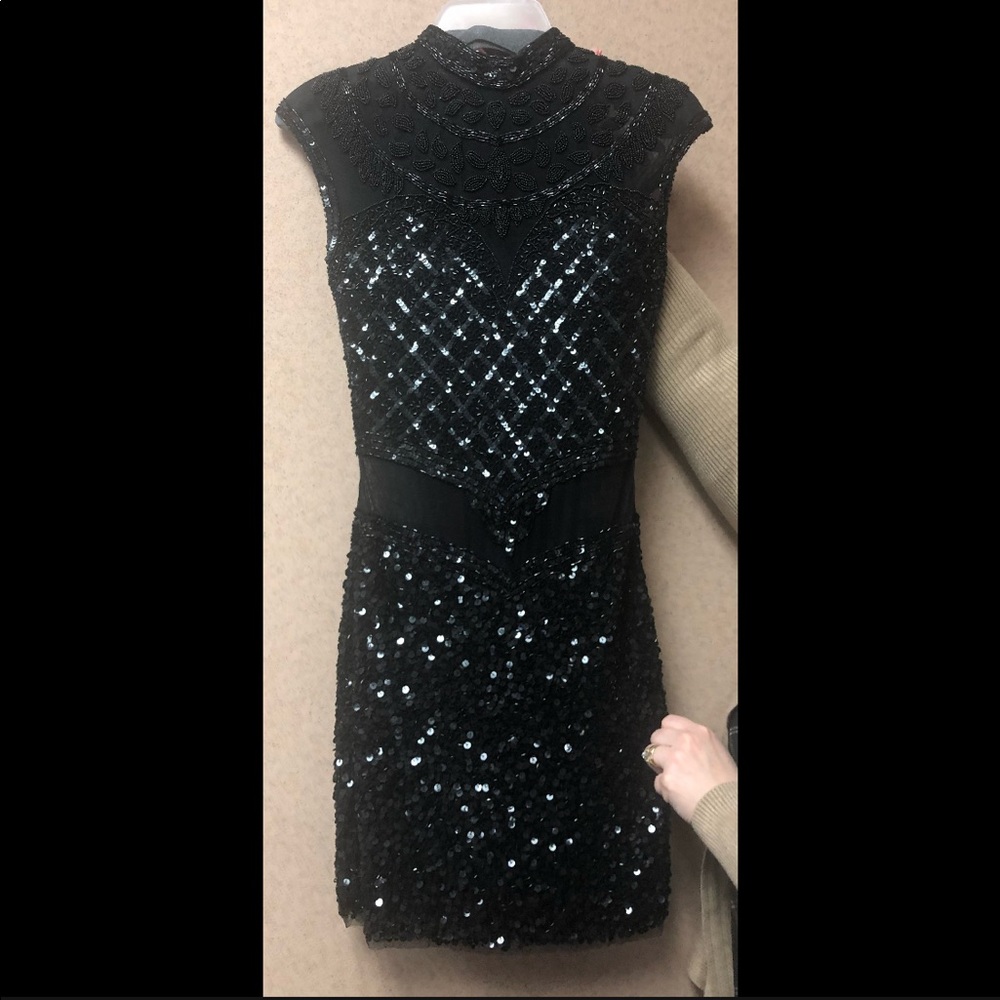 Black cocktail dress